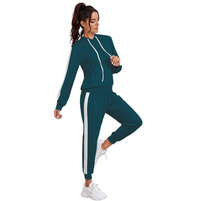 Women's Knitting stretchable Solid Hooded Neck Full Sleeve Track Suit (Morpich)