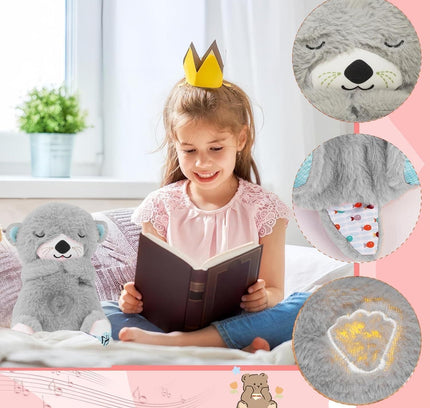 Breathing Teddy Bear with Soothing Music, Comfort Plush