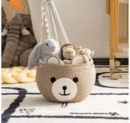Cotton Bear Shaped Storage Baskets Pack of 1 (Mix)