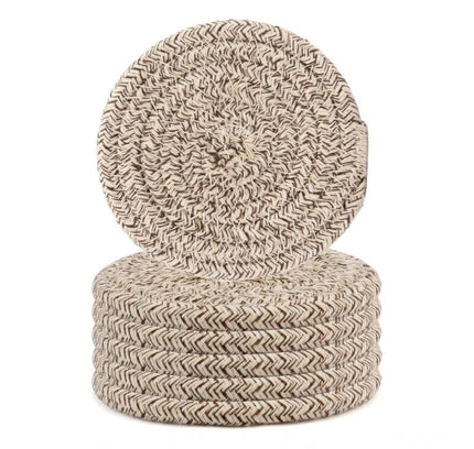 Cotton Rope Drink Coasters 6 Pcs Set (Mix)