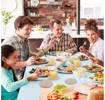 Cotton Rope Drink Coasters 6 Pcs Set (Multicolor)