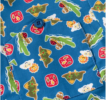 Boy's Cotton Blend Printed Short Sleeve Shirt (MultiColor)