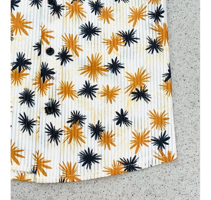 Boy's Cotton Blend Printed Short Sleeve Shirt (MultiColor)