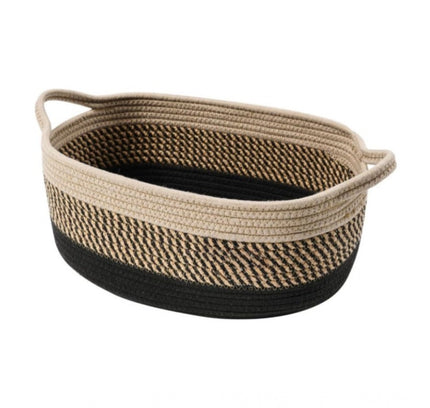 Cotton Baby Basket Pack of 1 Storage Basket For Clothes (Brown)