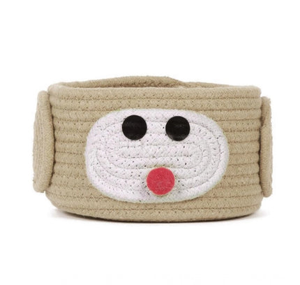 Cotton Pen Holder Inch Pack of 1 Storage Basket For Clothes (Beige)