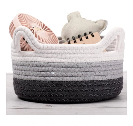 Cotton Cat Basket Inch Pack of 1 Storage Basket For Clothes (Multicolor)