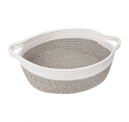 Cotton Baby Gift Basket Inch Pack of 1 Storage Basket For Clothes (White)