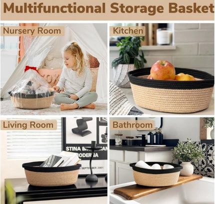 Cotton Baby Gift Basket Pack of 1 Storage Basket For Clothes (Beige)