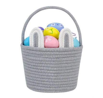 Cotton Ear Toys Bucket Pack of 1 Storage Basket For Clothes (Grey)