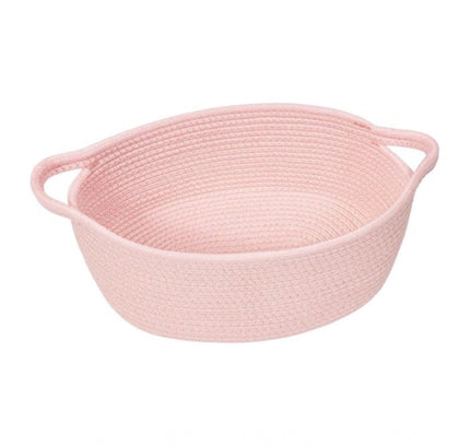 Cotton Baby Gift Basket Pack of 1 Storage Basket For Clothes (Pink)