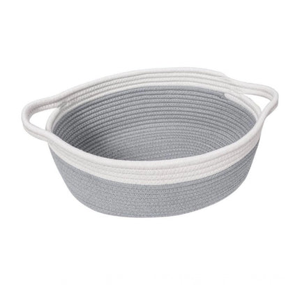 Cotton Baby Gift Basket Pack of 1 Storage Basket For Clothes (Grey)