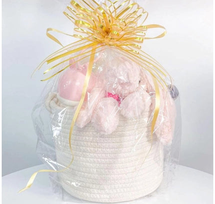 Cotton White Inch Pack of 1 Storage Basket For Clothes (White)