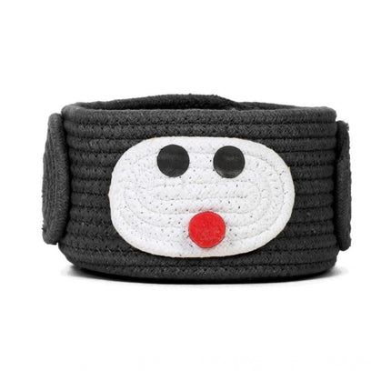 Cotton Pen Holder Pack of 1 Storage Basket For Clothes (Black)