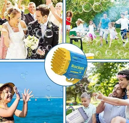 Bubble Gun Machine Kids Automatic Soap Based Bubble Blower