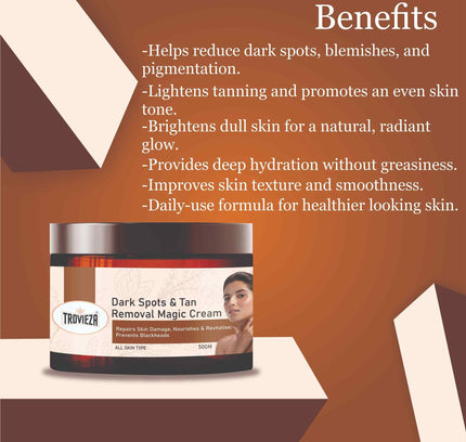 Trovieza Dark Spots & Tan Removal Magic Cream – 50 gm