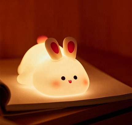 Kawaii Cute Bunny Night Lamp – USB Rechargeable