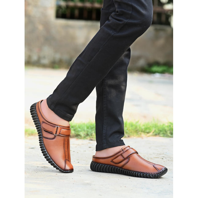 Men’s Bantu Style Tan Loafer Casual Shoes