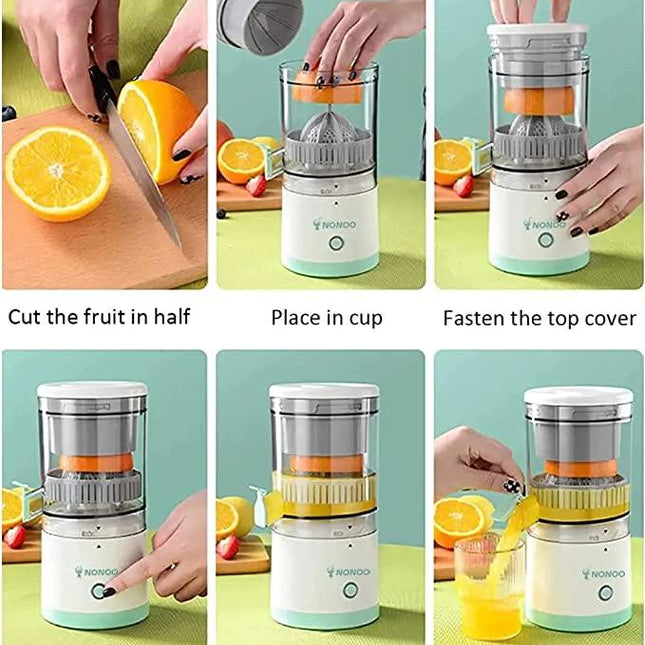 Electric Citrus Juicer – USB Rechargeable Portable Juicer for Oranges, Lemons & Citrus Fruits | 45W High-Efficiency (Model YZJ-001)