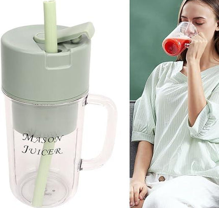 6-Blade USB Rechargeable Mini Blender – Portable Smoothie & Shake Maker for Home, Travel, Office & Gym | 350ML (Pack of 1)