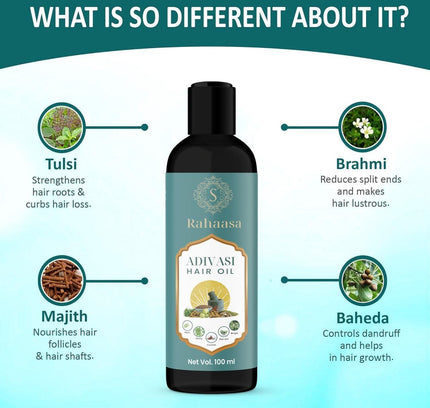 Rahaasa Adivasi Hair Oil – 200 ml (Pack of 2)
