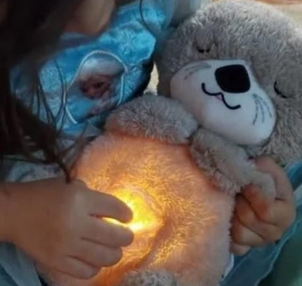 Breathing Teddy Bear with Soothing Music, Comfort Plush