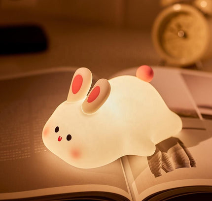 Kawaii Cute Bunny Night Lamp – USB Rechargeable