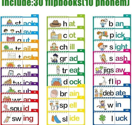 30 Rhyming Words Flipbook for Children Learning