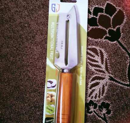 3-in-1 Peeling Knife – Stainless Steel Fruit & Vegetable Peeler, Cutter, Bottle Opener & Fish Scale Scraper (Pack of 1)