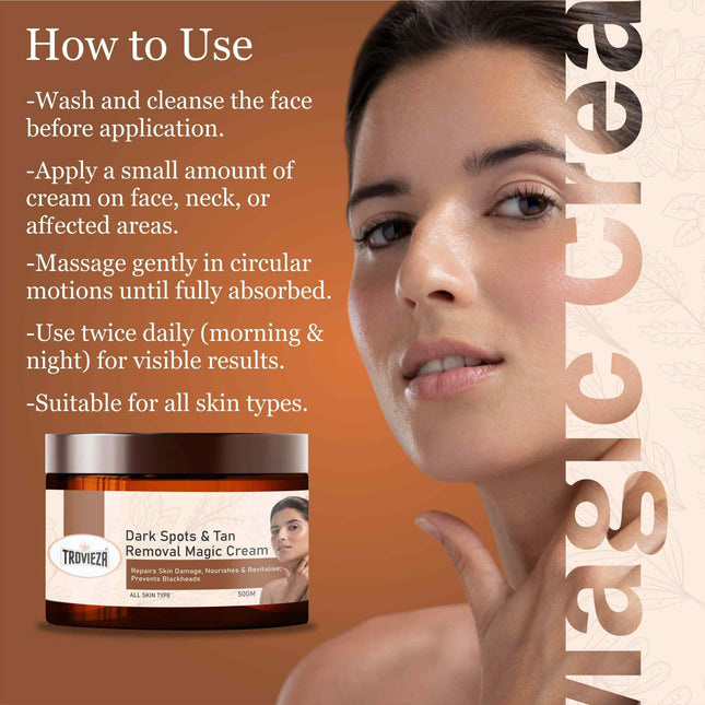 Trovieza Dark Spots & Tan Removal Magic Cream – 50 gm