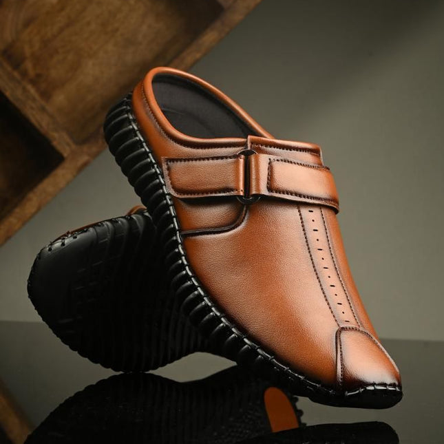 Men’s Bantu Style Tan Loafer Casual Shoes