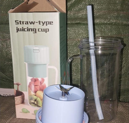 6-Blade USB Rechargeable Mini Blender – Portable Smoothie & Shake Maker for Home, Travel, Office & Gym | 350ML (Pack of 1)