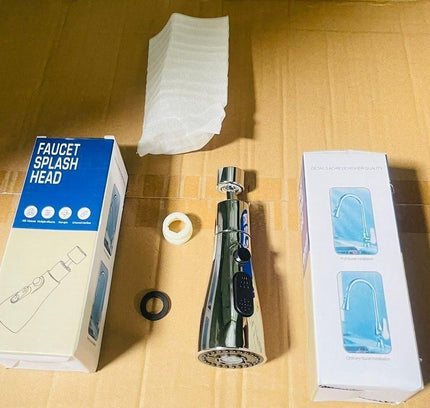 3 Modes Kitchen Sink Faucet – Stainless Steel, Upright Handle, Multi-Spray Water Flow Tap (Pack of 1)