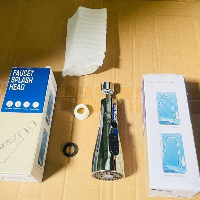 3 Modes Kitchen Sink Faucet – Stainless Steel, Upright Handle, Multi-Spray Water Flow Tap (Pack of 1)