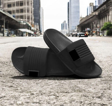 Men’s Casual Dailywear Slippers – Black