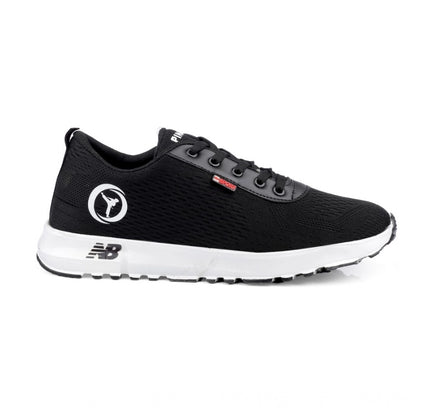 Men's Casual Mesh Lace-ups Casual Shoes (Black)