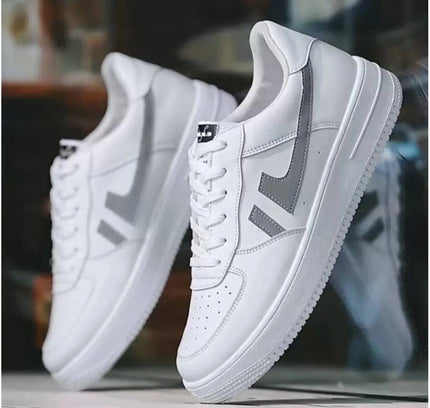 Men's Casual Synthetic Lace-ups Casual Shoes (White)