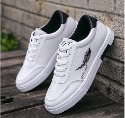 Men's Casual Synthetic Lace-ups Casual Shoes (White)