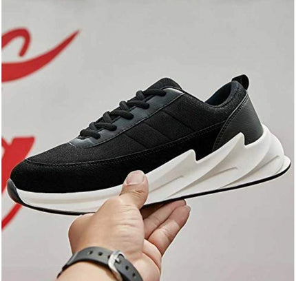 Men's Casual Synthetic Lace-ups Casual Shoes (Black)