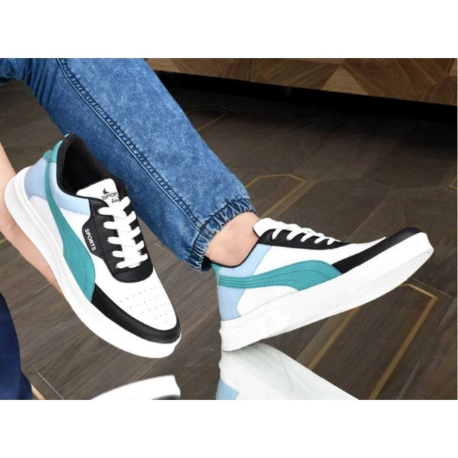 Men's Casual Synthetic Lace-ups Casual Shoes (White)