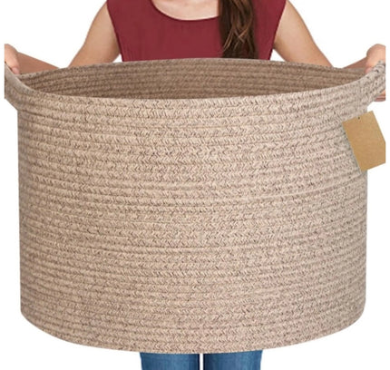 Cotton Kidi 14x12 Inch Pack of 1 Storage Basket For Clothes (Kidi)