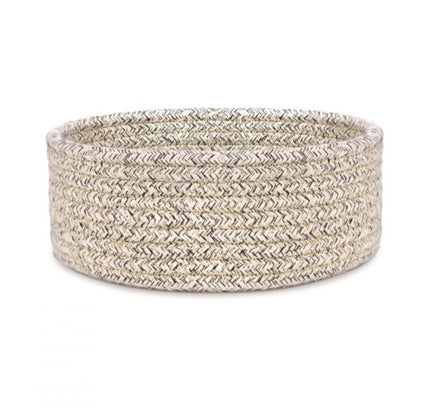 Cotton 8x3 Inch Kidi Round 1 Pcs Bedside Organizer (Brown)