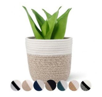 Cotton Flower Pot (White Kidi)