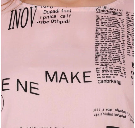 Women's Casual Crepe Sleeveless Slit Dress (Light Pink)