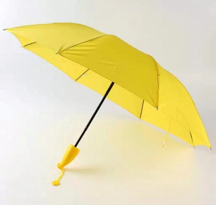 Banana Umbrella – Compact Foldable Umbrella with Banana-Shaped Case (Color: Assorted )