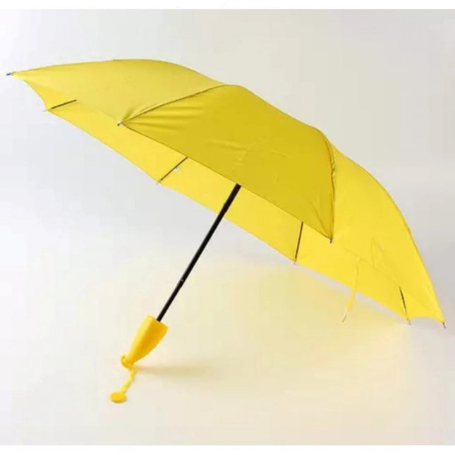 Banana Umbrella – Compact Foldable Umbrella with Banana-Shaped Case (Color: Assorted )