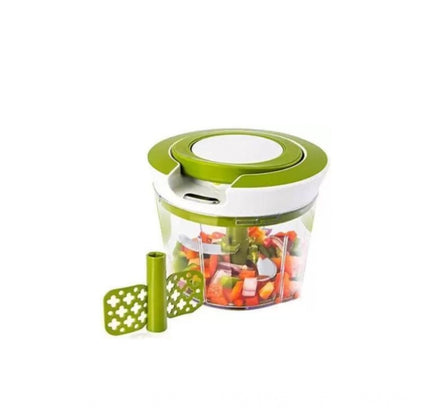 2-in-1 Manual Smart Chopper – Handy Vegetable And Fruit Processor (Color: Assorted )