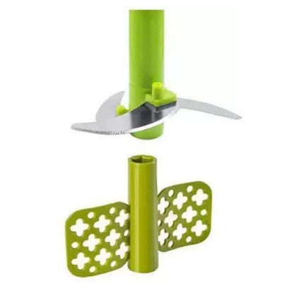 2-in-1 Manual Smart Chopper – Handy Vegetable And Fruit Processor (Color: Assorted )
