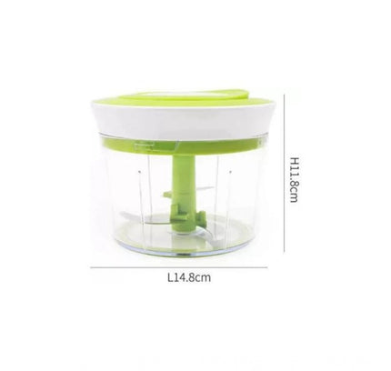 2-in-1 Manual Smart Chopper – Handy Vegetable And Fruit Processor (Color: Assorted )